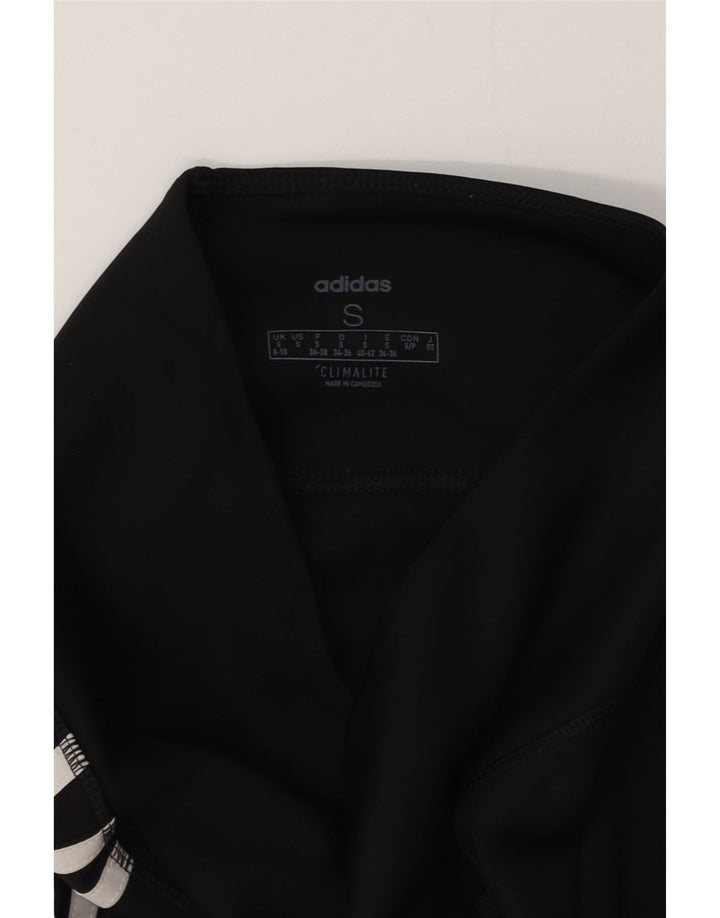 Leggings ADIDAS Climalite Capri pentru femei UK 8/10 Small Black