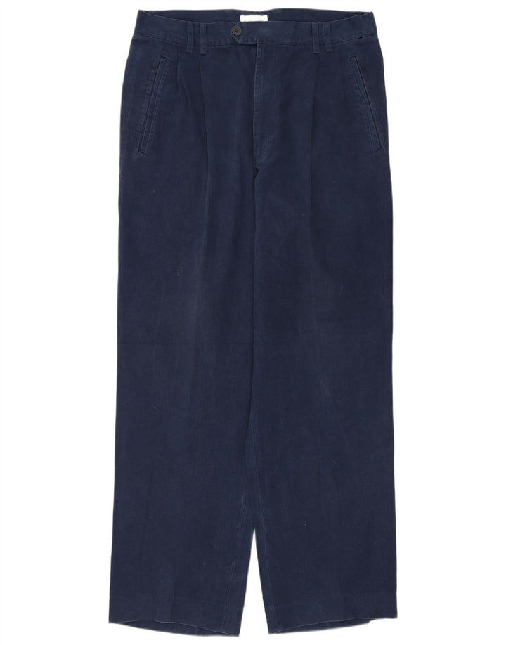 MISSONI Pantaloni de costum pentru bărbați IT 48 Medium W30 L30 Bleumarin Bumbac