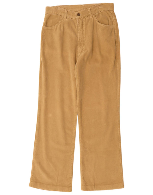 Pantaloni drepți casual pentru femei vintage IT 42 Medium W30 L29 Bej Bumbac