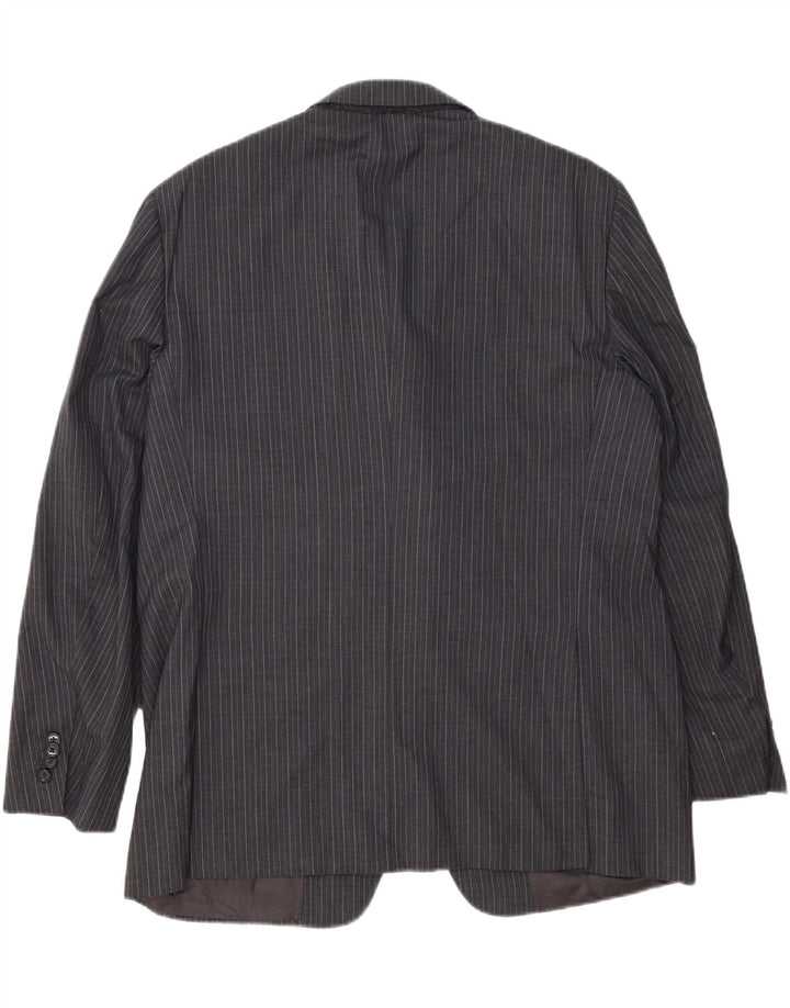 Jachetă pentru bărbați Corneliani cu 3 nasturi IT 54 2XL Lână virgină cu dungi gri