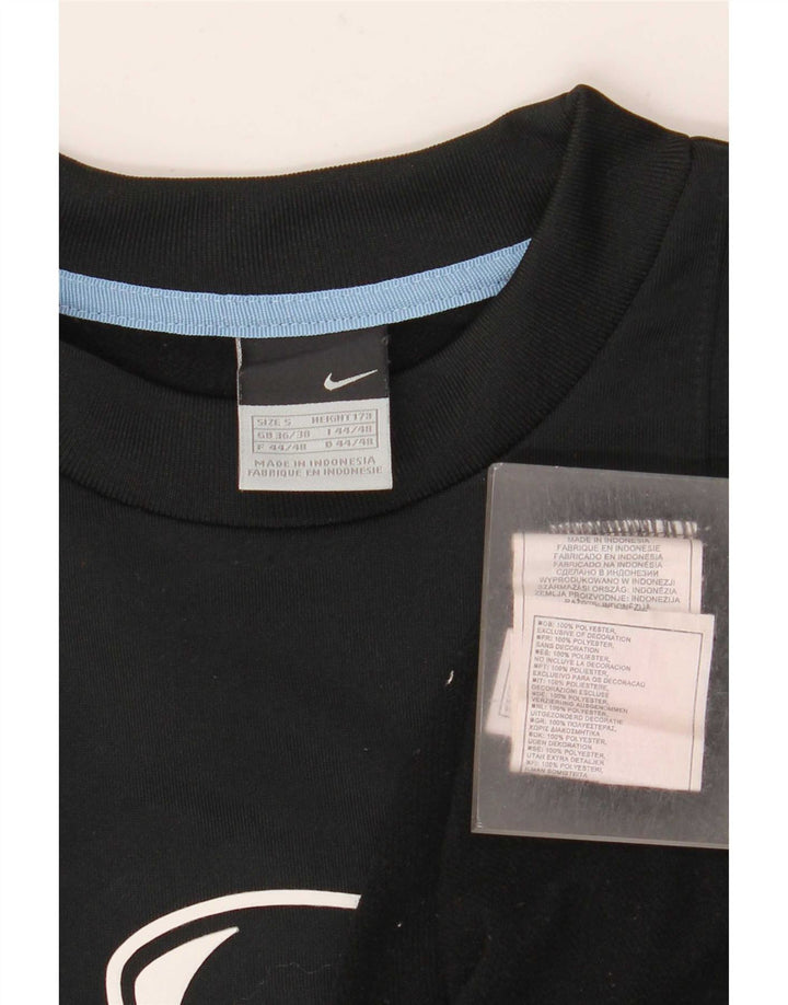 Pulover Nike pentru bărbați Marea Britanie 36/38 Mic Negru Poliester Colorblock