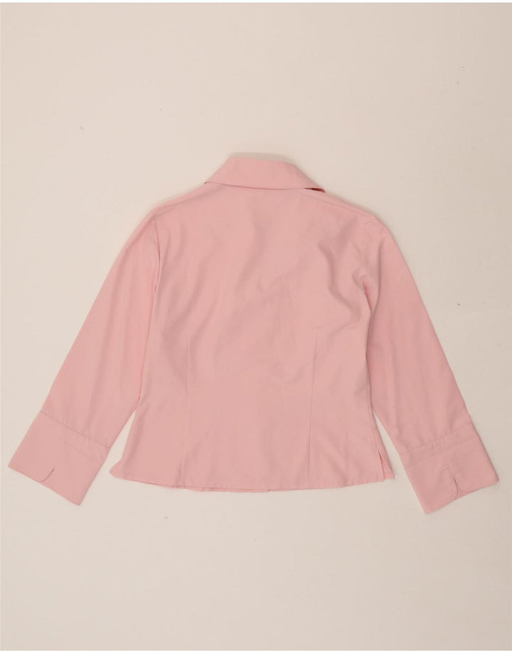 ELEMENTS Womens 3/4 Sleeve Shirt Blouse UK 12 Medium  Pink Polyester Vintage Elements and Second-Hand Elements from Messina Hembry 