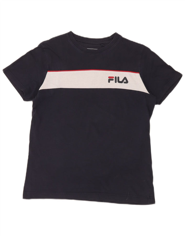 Tricou cu grafică Fila pentru bărbați Top mic, bleumarin, color block