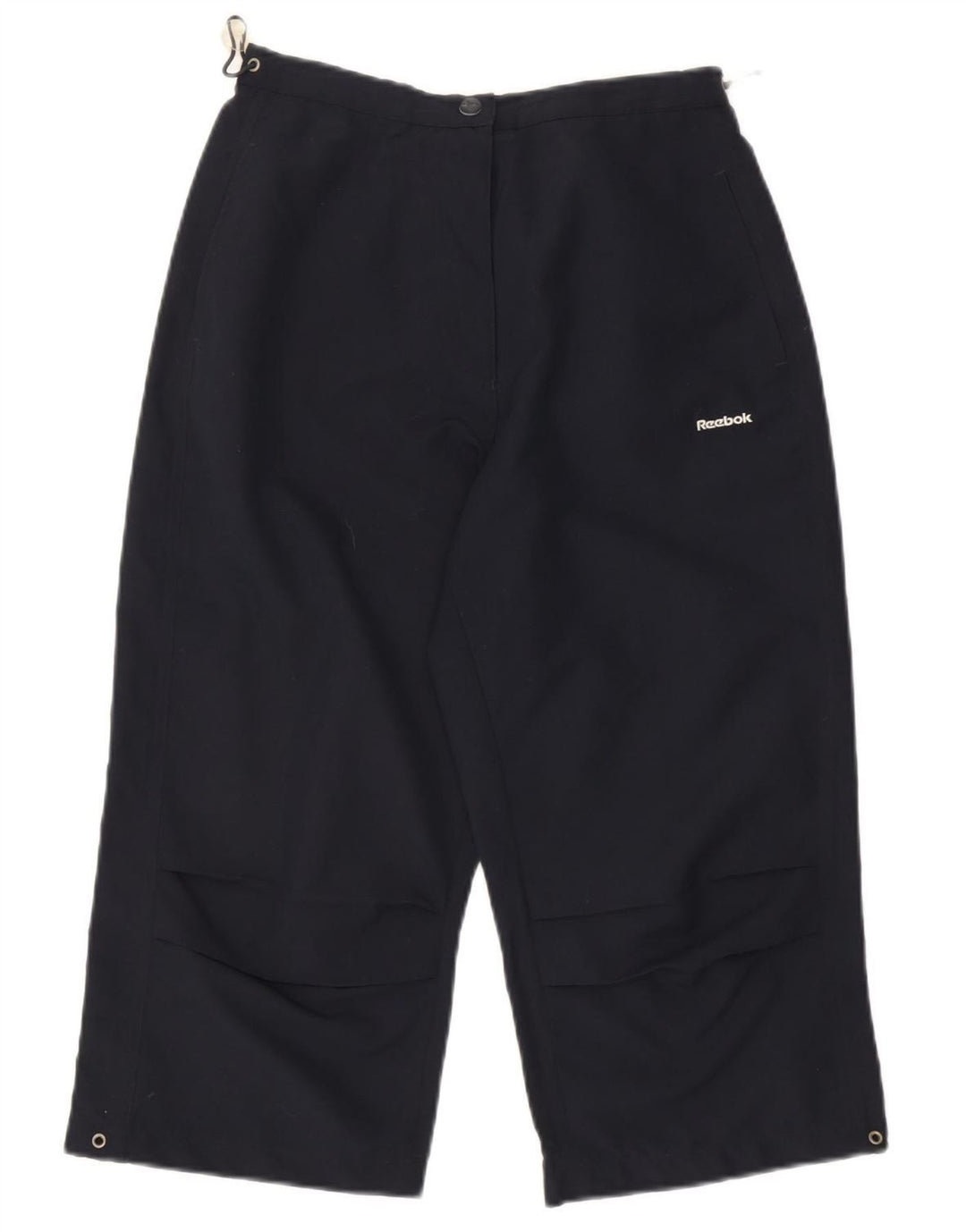 REEBOK Pantaloni Capri cu talie înaltă pentru femei UK 12 Medium W28 L19 Bleumarin
