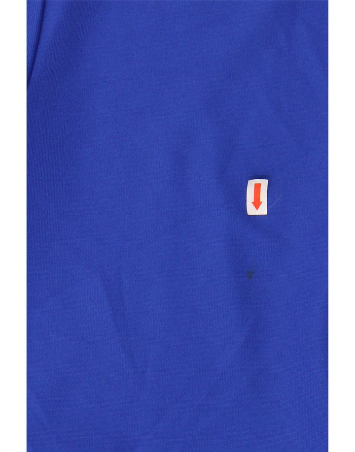 ADIDAS Boys Tracksuit Top Jacket 13-14 Years Blue Colourblock Polyester