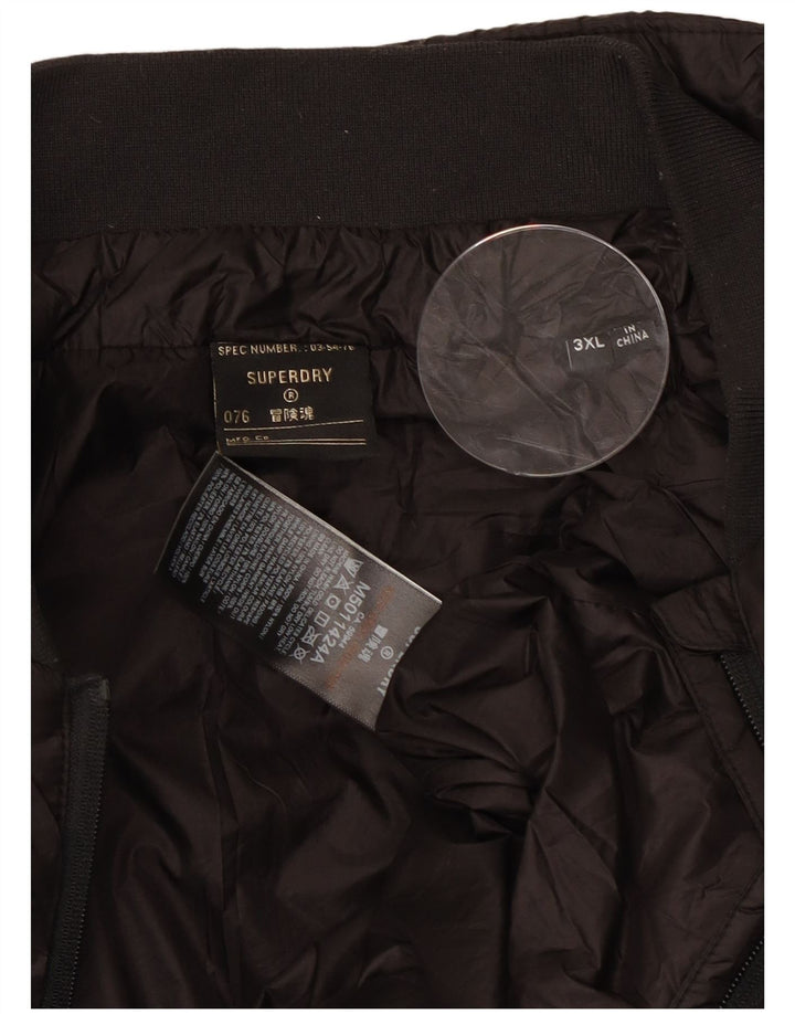 Jachetă căptușită pentru bărbați SUPERDRY UK 46 3XL Nylon negru