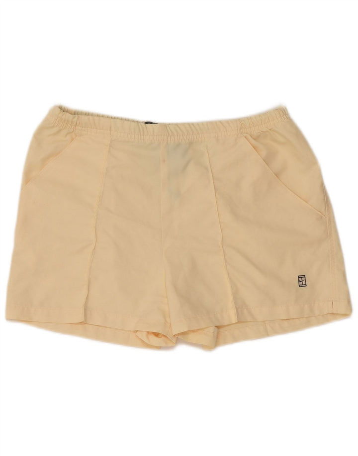 Pantaloni scurti sport pentru femei NIKE UK 10/12 Medium Bej Poliester