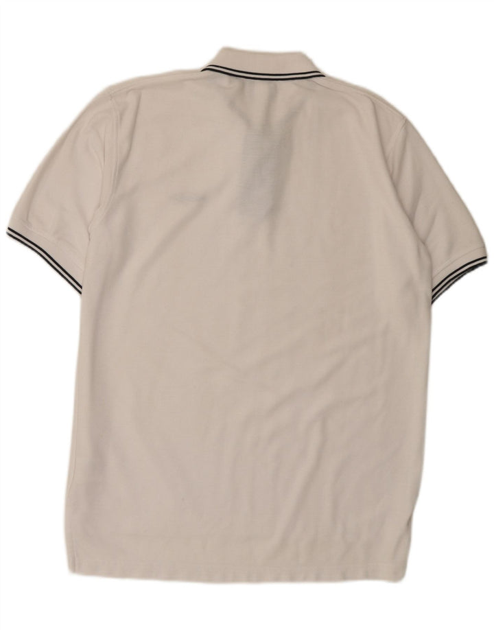 Tricou polo pentru bărbați Umbro XL, alb, poliester