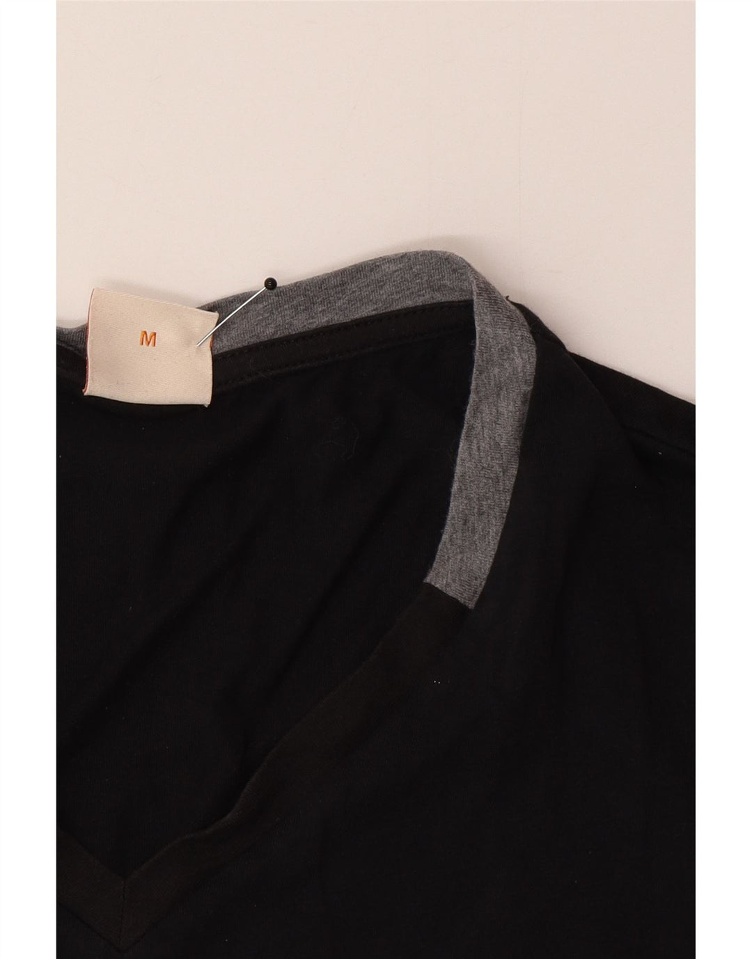 Tricou pentru bărbați Hugo Boss Top Mediu Negru
