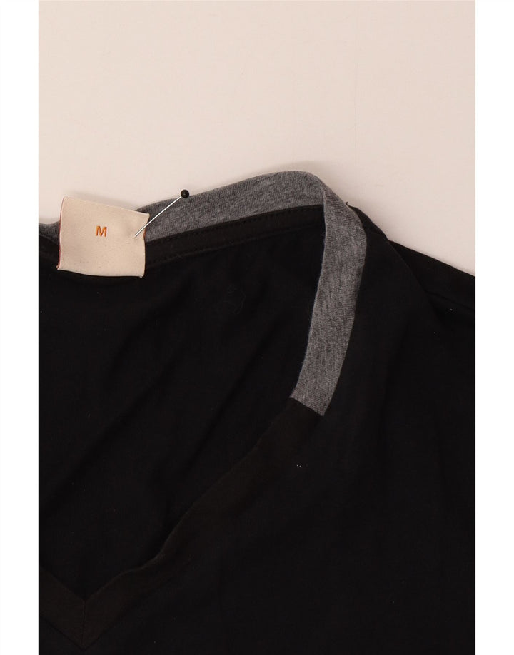 Tricou pentru bărbați Hugo Boss Top Mediu Negru