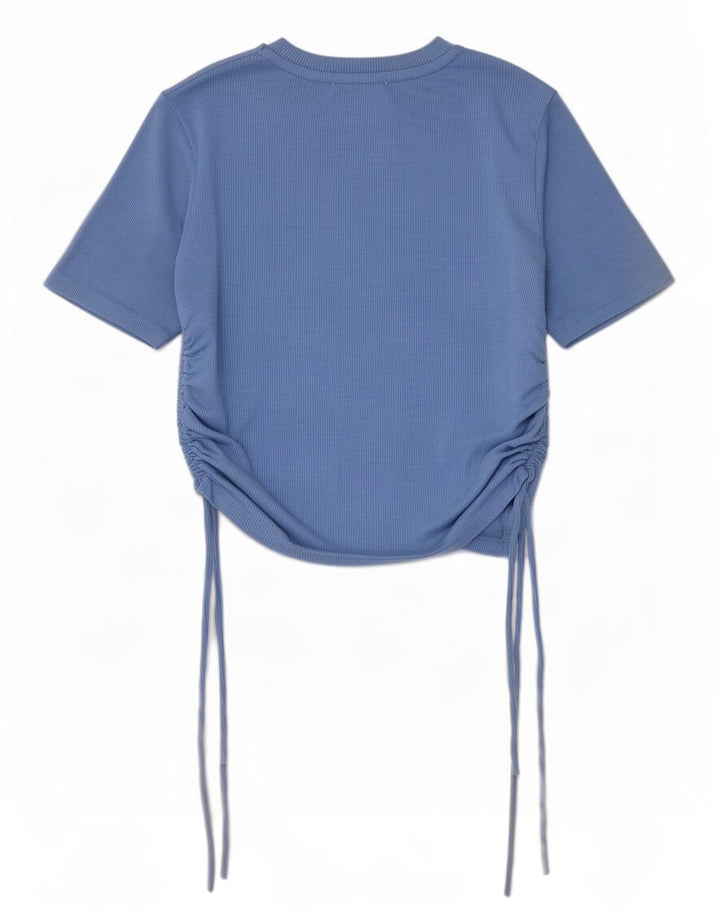 Bluză Crop Top Femei Zara UK 12 Medium Blue Poliester
