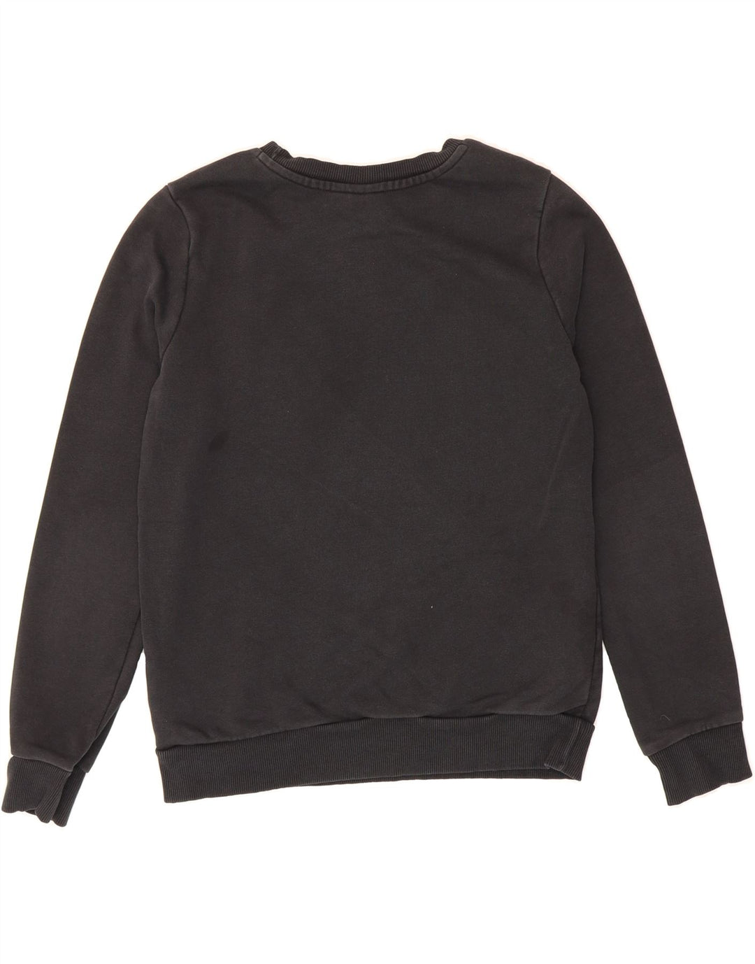 ADIDAS Womens Graphic Sweatshirt Jumper UK 14 Medium Black Cotton Vintage Adidas and Second-Hand Adidas from Messina Hembry 