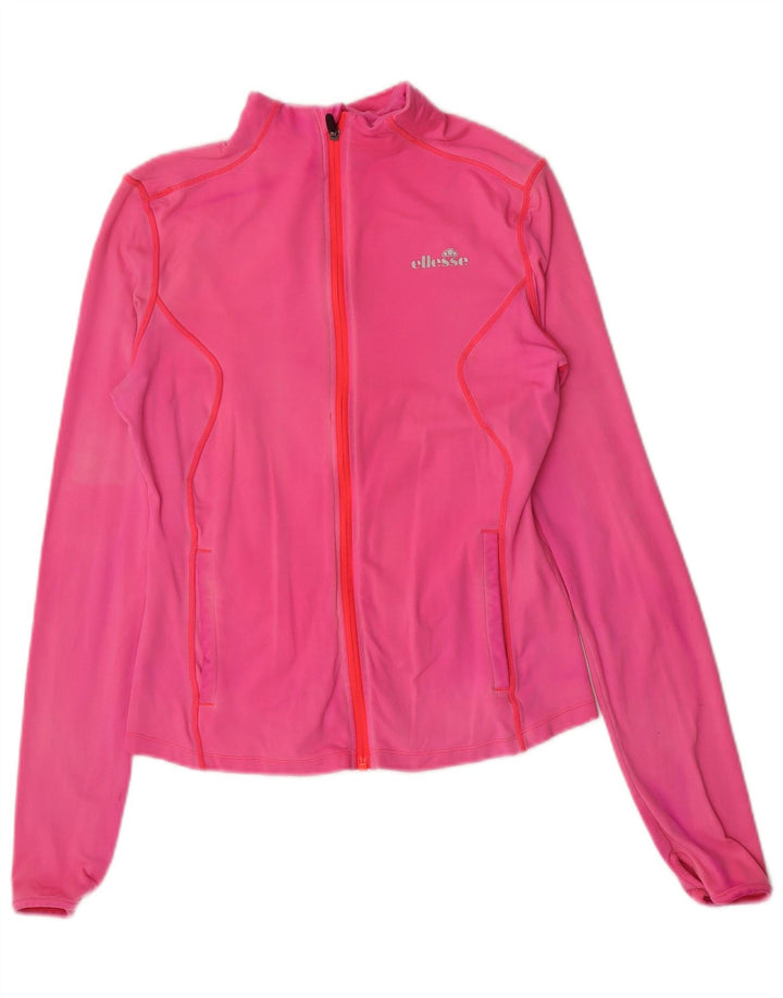 Jachetă de trening pentru femei Ellesse UK 12, nailon roz mediu