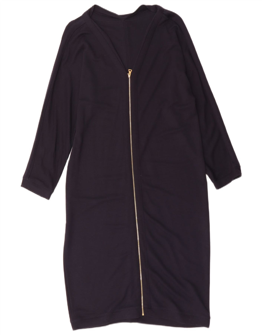 Rochie de bază cu mânecă lungă pentru femei Jaeger UK 16 mare, viscoză bleumarin