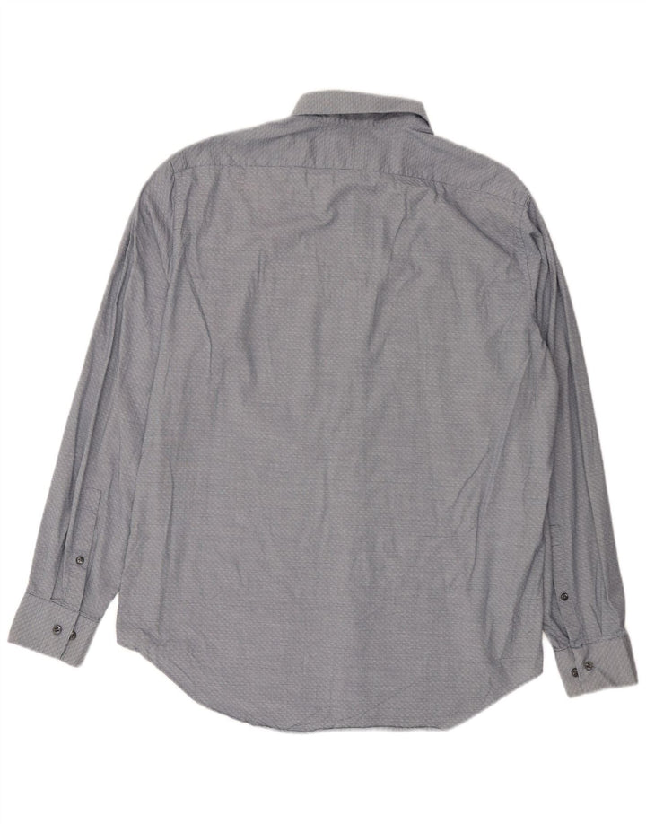 Cămașă pentru bărbați Calvin Klein Slim Fit, mare, bleumarin, geometrică