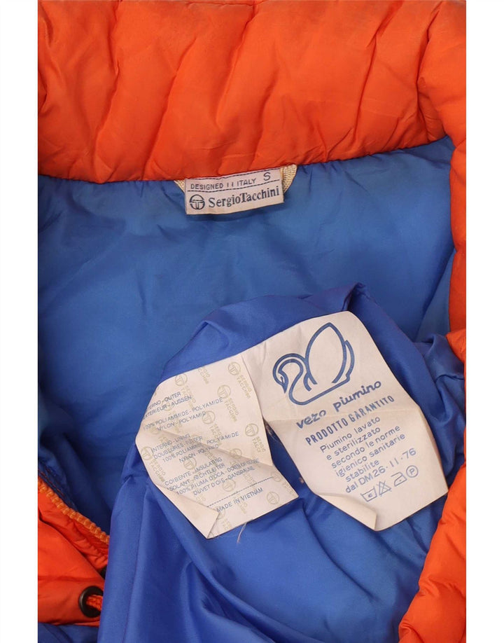 Jachetă căptușită cu glugă pentru bărbați Sergio Tacchini UK 36 Poliamidă portocalie mică