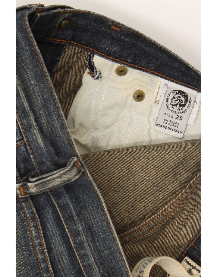 Blugi drepte Larkee pentru femei Diesel W25 L32 Bumbac albastru