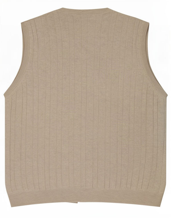 Marks & Spencer Mens Regular Fit Vest Tank Top XL Bumbac gri