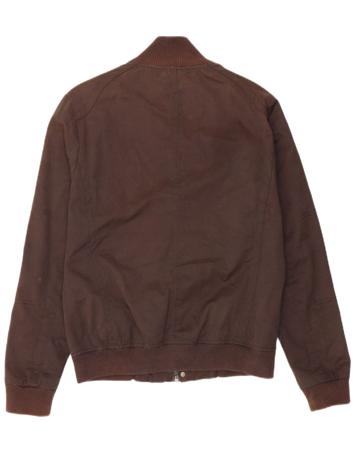 Bomber pentru bărbați Zara UK 40, mare, maro, bumbac