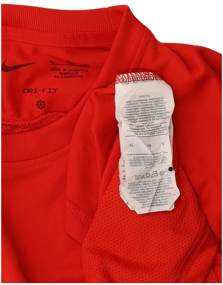 Tricou pentru bărbați Nike Dri Fit Top XL poliester roșu