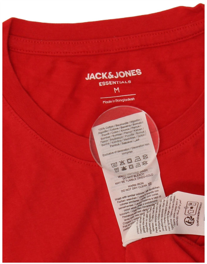 Tricou grafic Jack & Jones pentru bărbați Top din bumbac roșu mediu