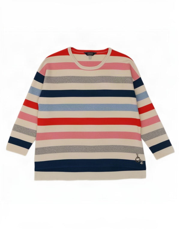 Bluză pentru femei Joules UK 14, mare, cu dungi multicolore