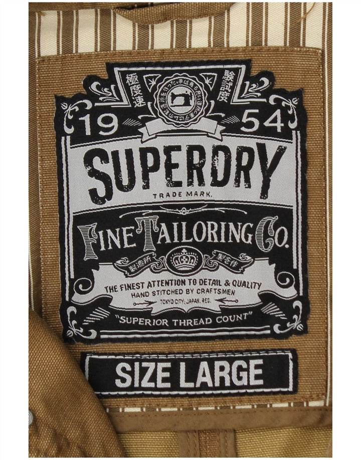 SUPERDRY Jachetă pentru bărbați, UK 40, mare, bej, bumbac