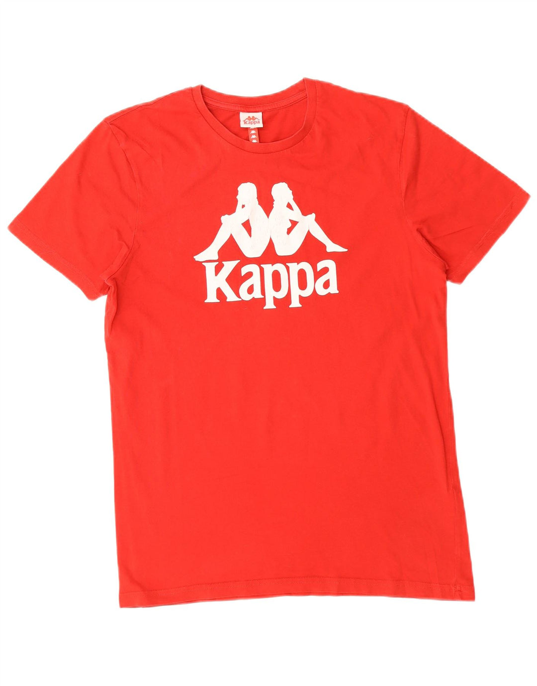 Tricou grafic KAPPA pentru bărbați Top din bumbac roșu mediu