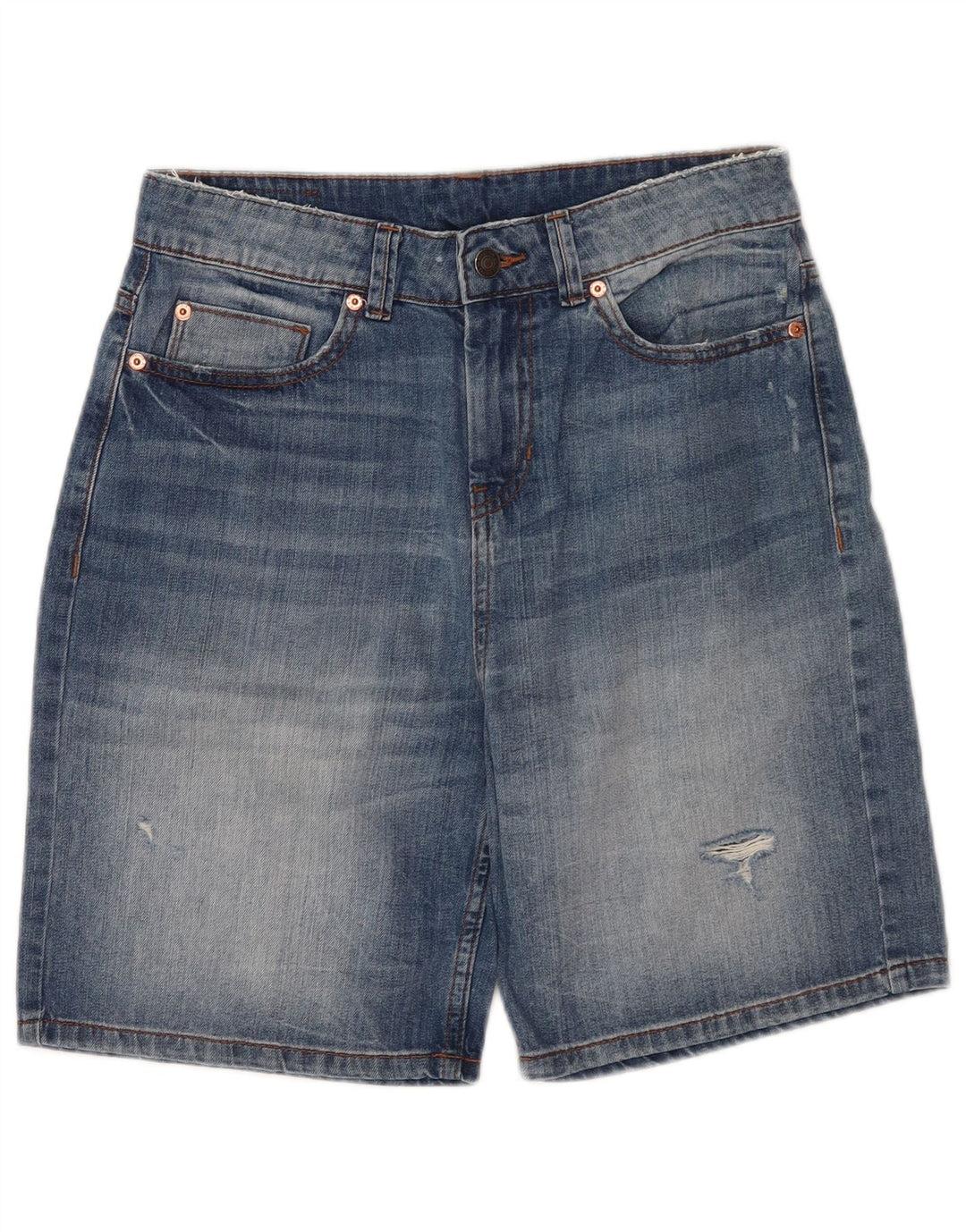 Pantaloni scurți din denim pentru femei Benetton W30 Medium Blue
