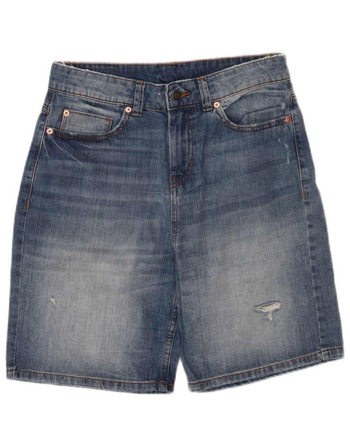 Pantaloni scurți din denim pentru femei Benetton W30 Medium Blue