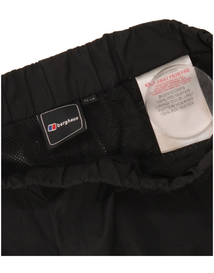 Pantaloni impermeabili pentru fete Berghaus 11-12 ani poliester negru