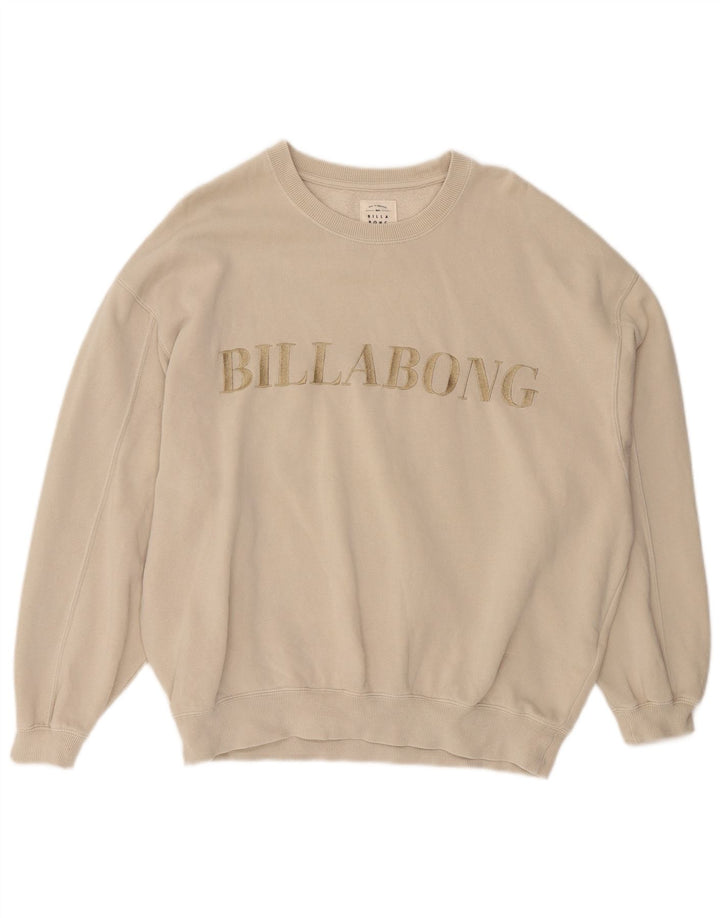 Pulover oversized pentru femei Billabong UK 12 Bumbac alb mediu mediu