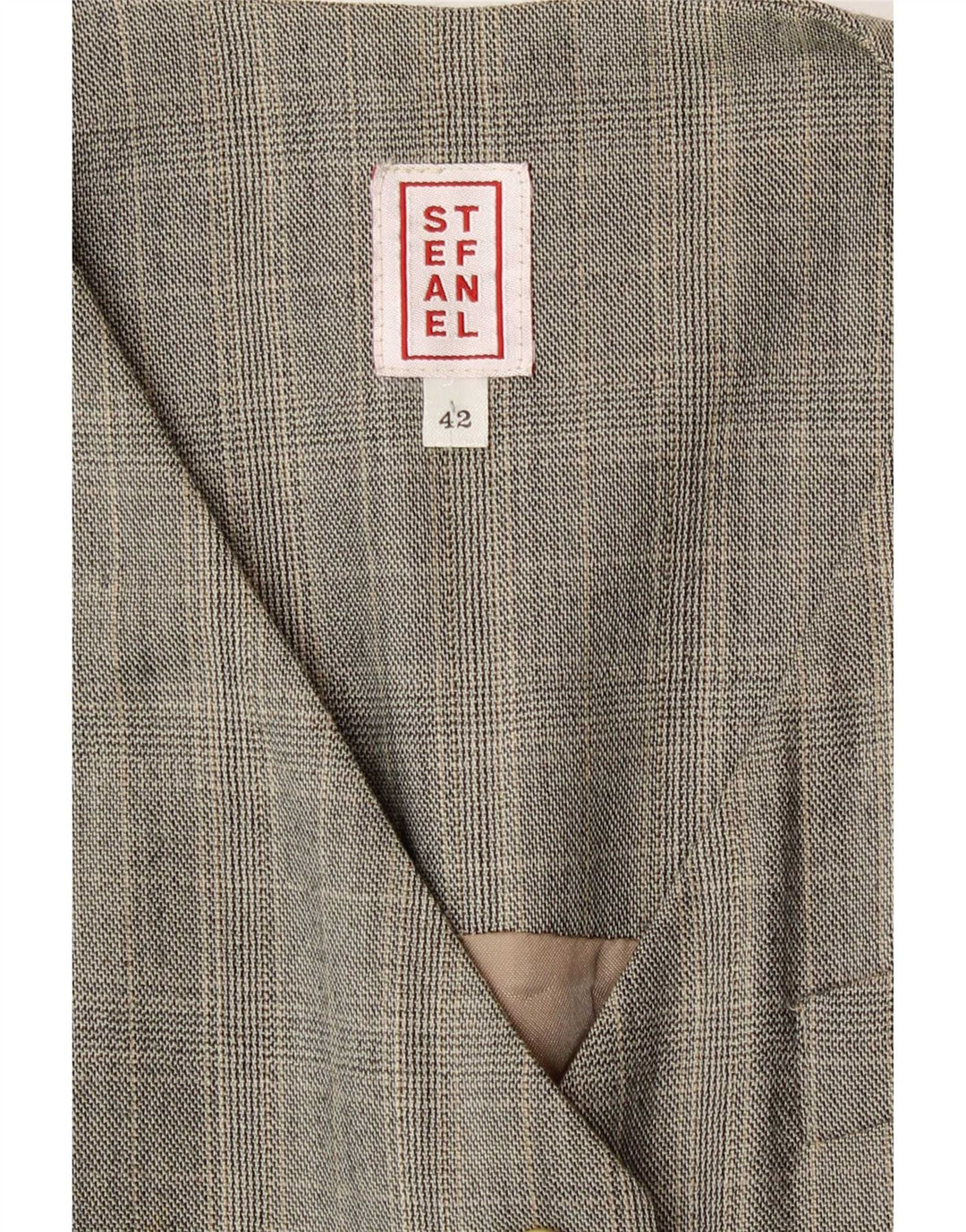 Rochie maxi fără mâneci pentru femei Stefanel IT 44 Medium Grey Check