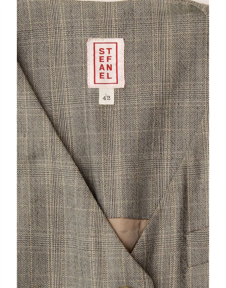 Rochie maxi fără mâneci pentru femei Stefanel IT 44 Medium Grey Check