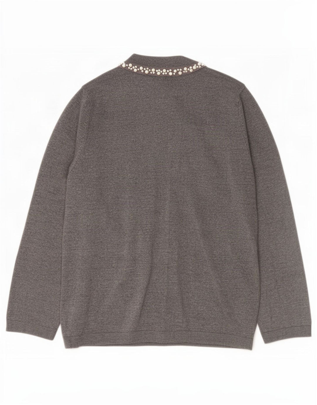 Pulover cardigan pentru femei Zara UK 14 mare gri