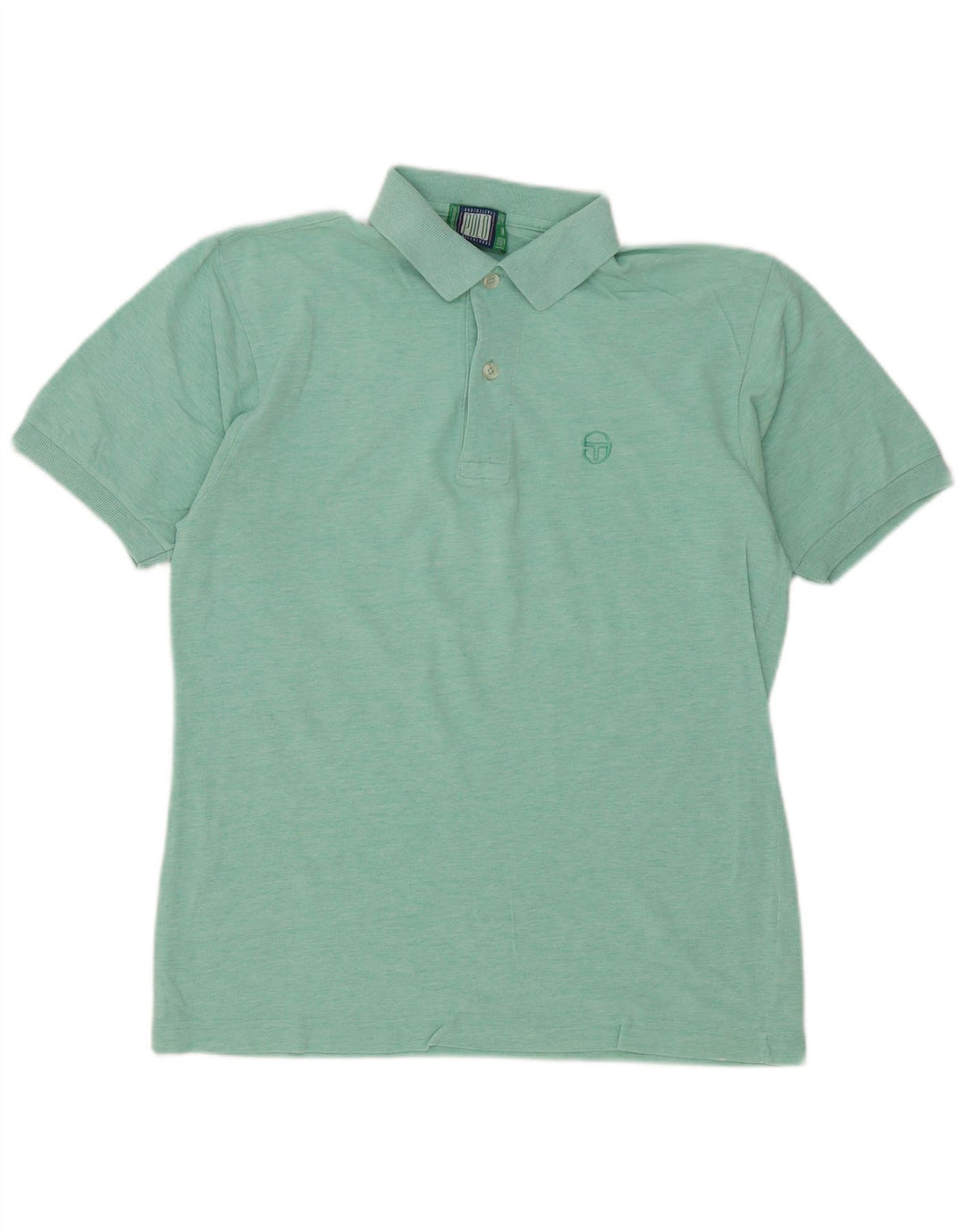 Tricou polo Sergio Tacchini pentru bărbați, bumbac cu pete verde mediu