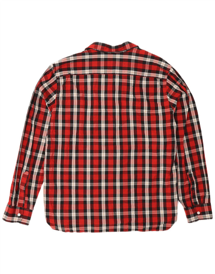 Cămașă pentru bărbați Levi's XL, bumbac cu carouri roșii