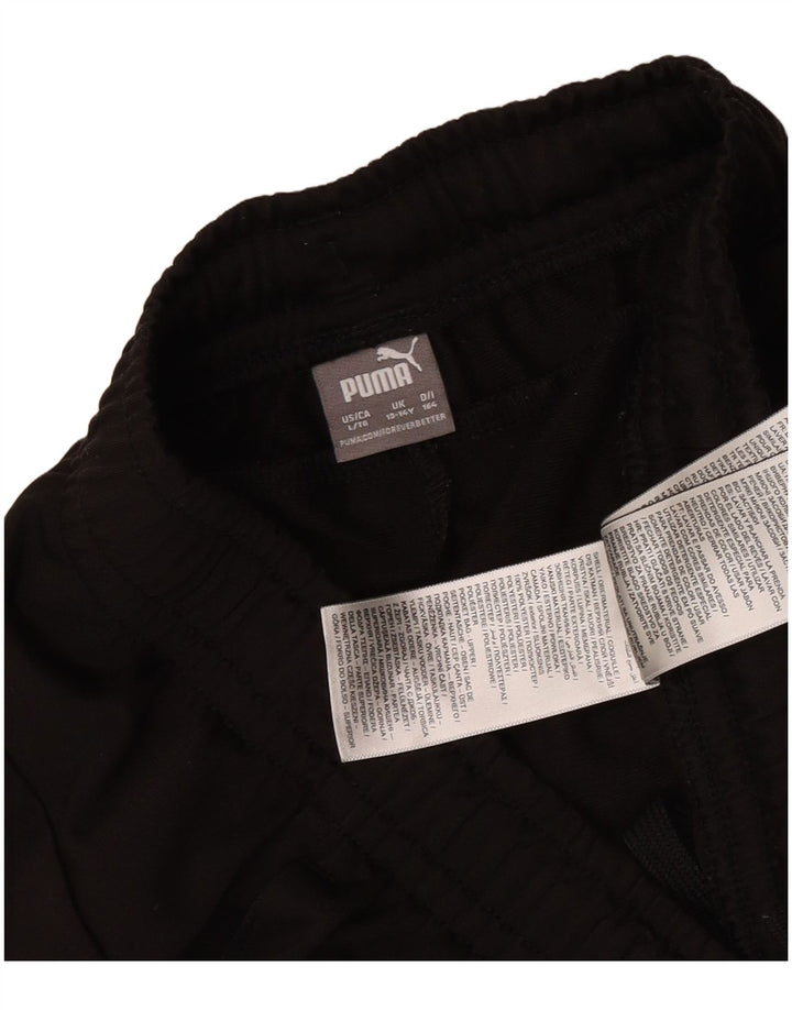 Pantaloni de trening Puma pentru baieti 13-14 ani poliester negru