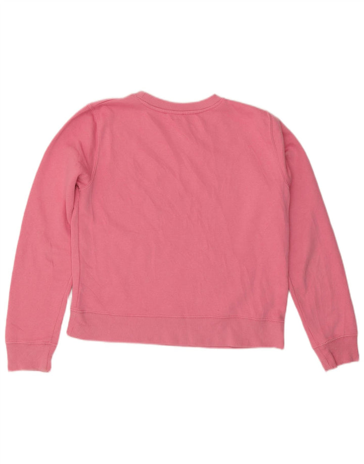 Pulover cu grafic pentru femei ZARA UK 14 Bumbac roz mediu