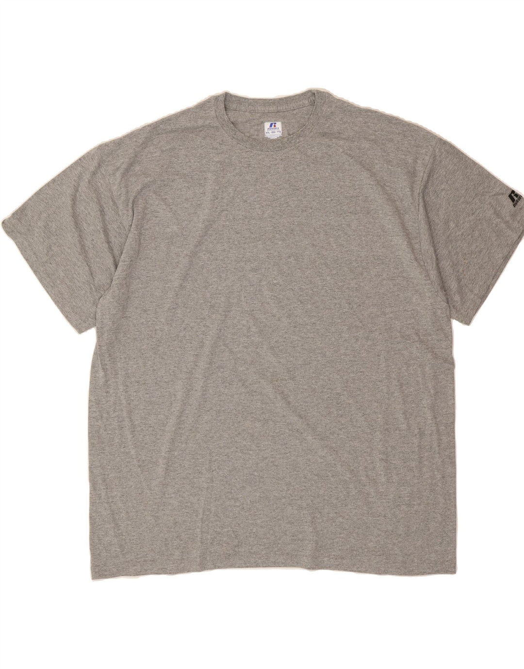 RUSSELL ATHLETIC Mens T-Shirt Top 2XL Grey Polyester Vintage Russell Athletic and Second-Hand Russell Athletic from Messina Hembry 