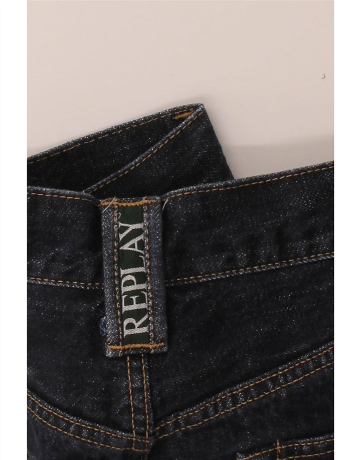 REPLAY Mens Straight Jeans W30 L31 Navy Blue Vintage Replay and Second-Hand Replay from Messina Hembry 