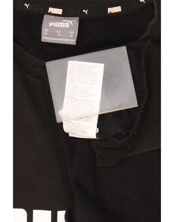 Pulover grafic pentru bărbați Puma Jumper XL bumbac negru