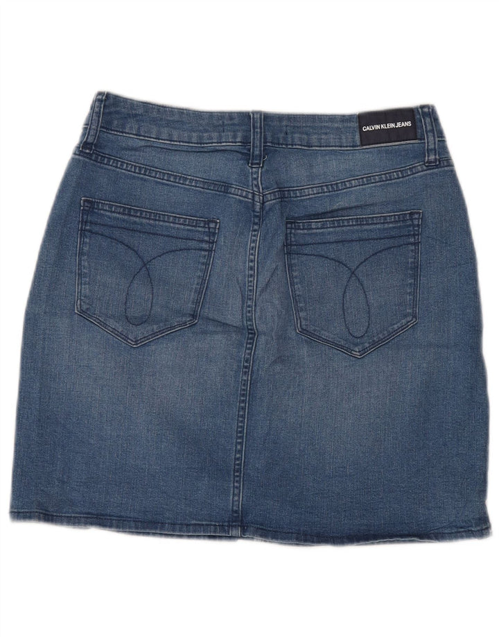 Fusta de blugi pentru femei Calvin Klein US 8 Medium W28 Albastru