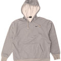 NIKE Mens Dri Fit Hoodie Jumper Small Grey Cotton
