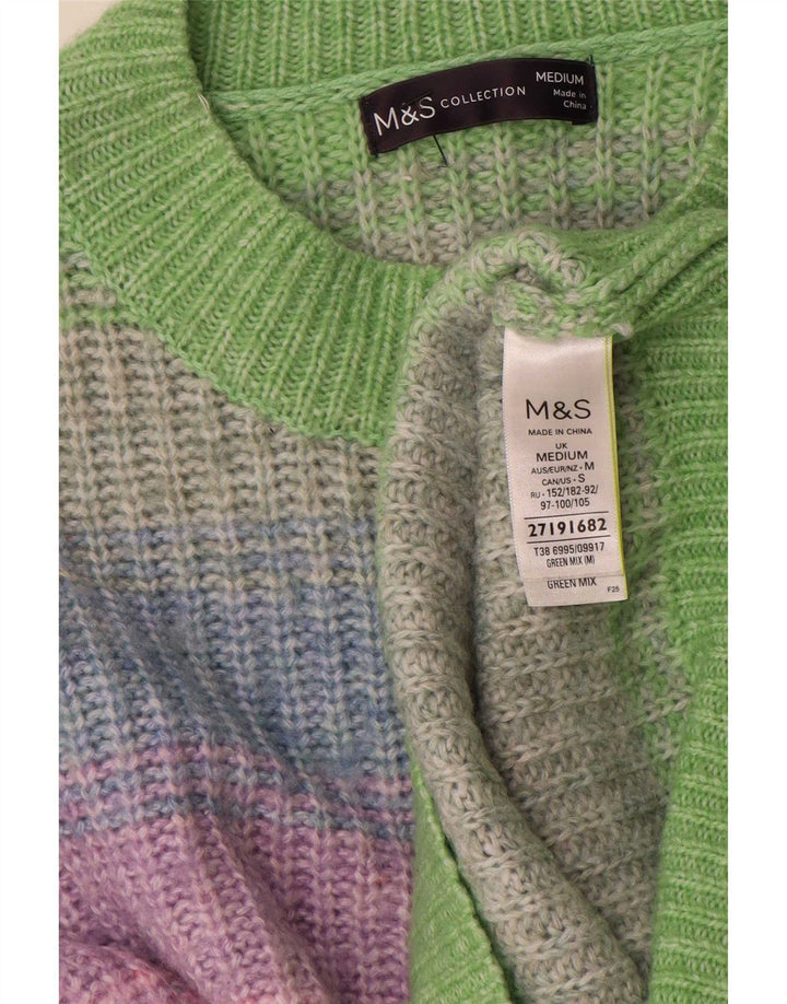 Pulover pentru femei Marks & Spencer cu decolteu triplu UK 14 Medium Multicolor