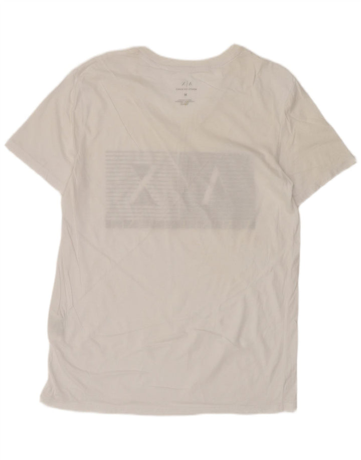 Tricou cu grafică pentru bărbați Armani Exchange Top Medium Alb Bumbac