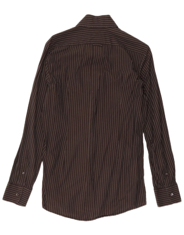 Cămașă pentru bărbați Dolce & Gabbana Mărimea 40 15 1/2 Medium Black Pinstripe