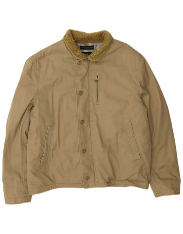 Jachetă de vânt pentru bărbați French Connection UK 42 XL bumbac bej