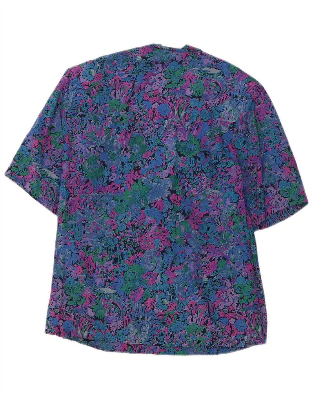 VINTAGE Bluză Femei Top UK 12 Medium Multicolor Floral