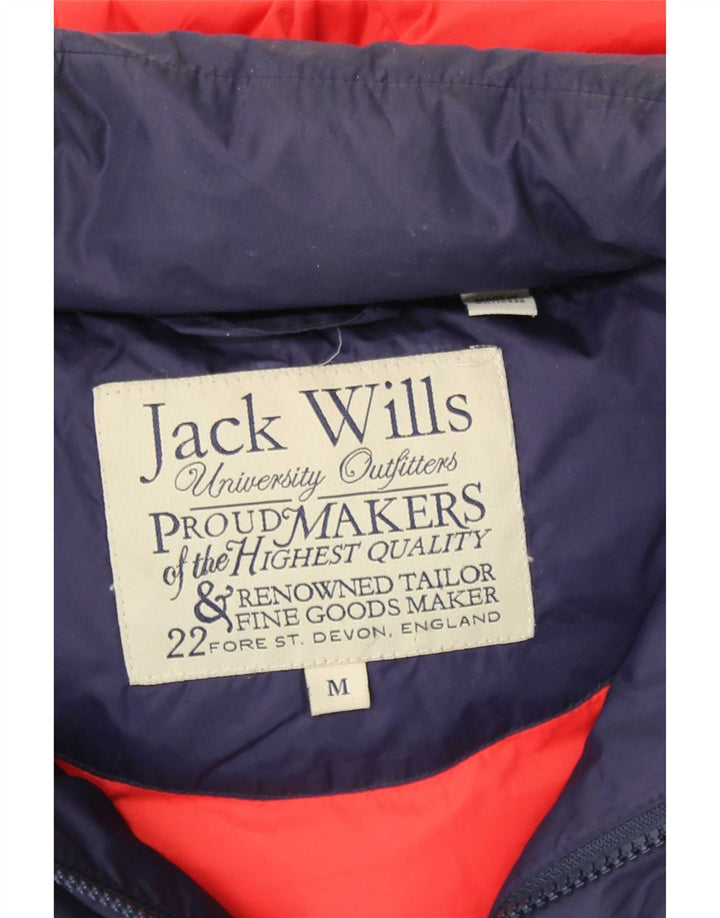 Jack Wills Gilet căptușit cu glugă pentru bărbați UK 38 Medium Bleumarin Poliester